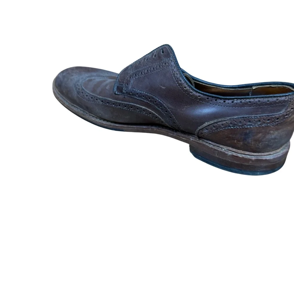 Allen Edmonds McAllister Wingtip Oxford Mens 13 D Brown Leather Brogue Shoes